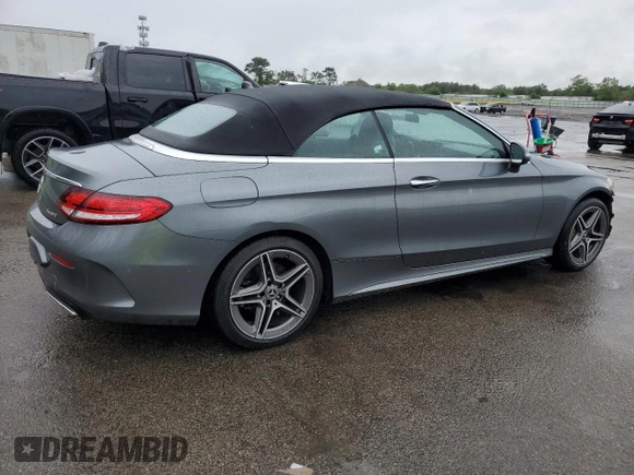 2019 Mercedes-Benz C 300 with VIN WDDWK8EBXKF834621, listed as a Copart auction lot 60306965 with 47,136 mi miles and Salvage title. Bid and sale history available at DreamBid. Image 3.