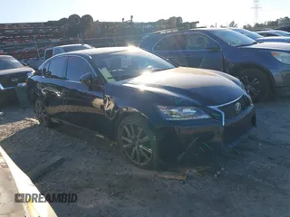 2015 Lexus GS 350 with VIN JTHBE1BL5FA003579, listed as a IAAI auction lot 41124052 with 172,678 mi miles. Bid and sale history available at carsss.com. Image 1.