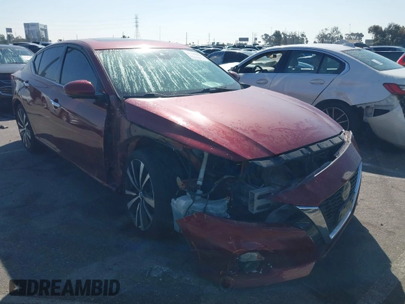 2019 Nissan Altima 2.5 Platinum with VIN 1N4BL4FV9KC100888, listed as a IAAI auction lot 41742079 with 88,212 mi miles. Bid and sale history available at carsss.com. Image 1.