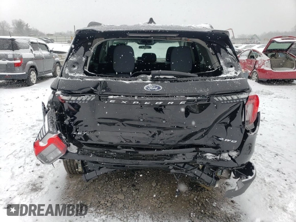 2025 Ford Explorer Active with VIN 1FMUK8DH4SGA45782, listed as a Copart auction lot 87474304 with 1,341 mi miles and Salvage Title. Bid and sale history available at carsss.com. Image 6.