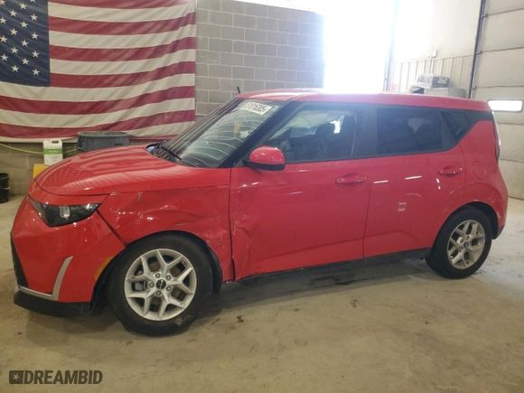 2024 Kia Soul LX with VIN KNDJ23AUXR7220381, listed as a Copart auction lot 51016305 with 12,897 mi miles and Salvage Title. Bid and sale history available at carsss.com. Image 1.