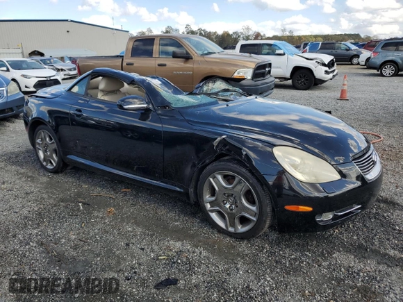 2007 Lexus SC 430 with VIN JTHFN45Y279015959, listed as a Copart auction lot 76269074 with 77,001 mi miles and Non Repairable. Bid and sale history available at DreamBid. Image 4.