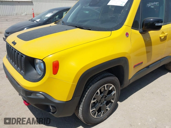 2023 Jeep Renegade Trailhawk with VIN ZACNJDC14PPP66216, listed as a IAAI auction lot 42000920 with 36,048 mi miles and . Bid and sale history available at DreamBid. Image 6.