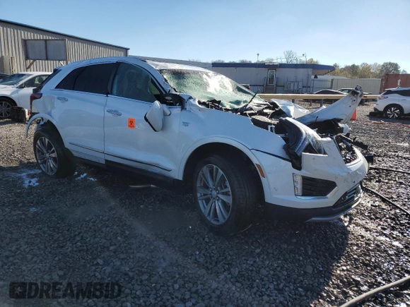 2024 Cadillac XT5 FWD Premium Luxury with VIN 1GYKNCRS5RZ739383, listed as a Copart auction lot 82047614 with Not provided miles and Salvage title. Bid and sale history available at DreamBid. Image 4.
