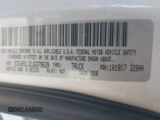 2018 Ram 2500 Tradesman с VIN 3C6UR5CJ2JG379628, выставлен на аукционе IAAI как лот 41920665 с пробегом Не указан миль и . История ставок и продаж доступна на DreamBid. Изображение 9.