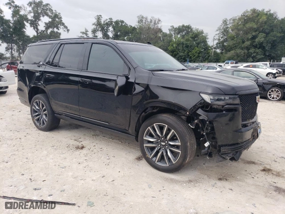 2021 Cadillac Escalade Sport Platinum with VIN 1GYS3GKL7MR391126, listed as a Copart auction lot 62708684 with 42,039 mi miles and Salvage Title. Bid and sale history available at carsss.com. Image 4.