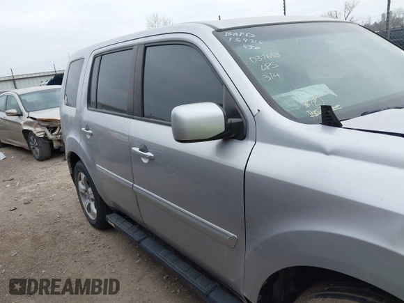 2012 Honda Pilot EX-L with VIN 5FNYF3H57CB037653, listed as a IAAI auction lot 41784018 with 1 mi miles. Bid and sale history available at carsss.com. Image 13.