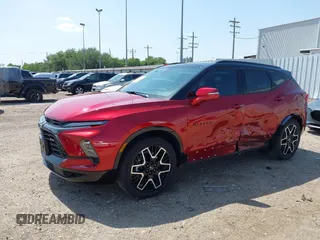 2024 Chevrolet Blazer RS с VIN 3GNKBERS2RS283650, выставлен на аукционе IAAI как лот 42205111 с пробегом 7 384 миль миль и . История ставок и продаж доступна на DreamBid. Изображение 2.