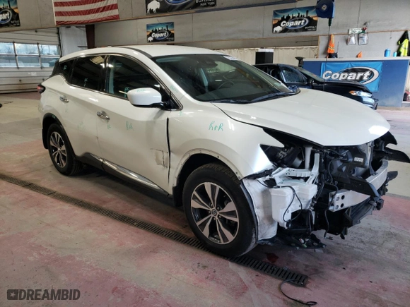2021 Nissan Murano S with VIN 5N1AZ2AS7MC125308, listed as a Copart auction lot 75394454 with 23,691 mi miles and Non Repairable. Bid and sale history available at carsss.com. Image 4.