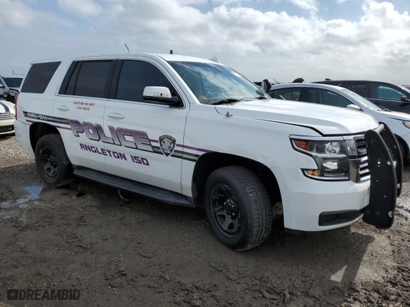 2020 Chevrolet Tahoe Commercial with VIN 1GNSKDEC5LR121594, listed as a Copart auction lot 82779484 with 32,019 mi miles and Salvage Title. Bid and sale history available at carsss.com. Image 4.