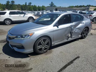 2016 Honda Accord Sport с VIN 1HGCR2F59GA182997, выставлен на аукционе Copart как лот 57188695 с пробегом 120 069 миль миль и Списание • Salvage title. История ставок и продаж доступна на DreamBid. Изображение 1.