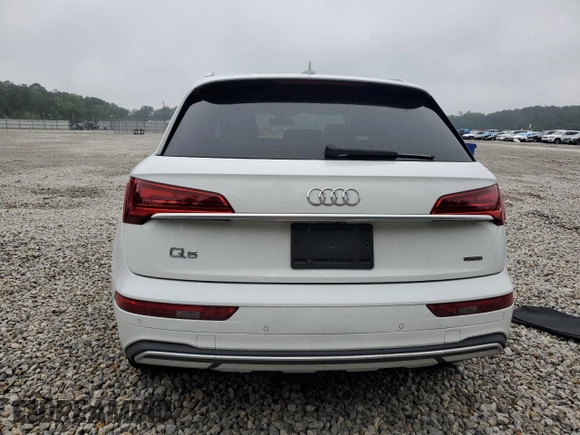 2021 Audi Q5 Premium Plus with VIN WA1BAAFY1M2017872, listed as a Copart auction lot 59964725 with 58,694 mi miles and Salvage title. Bid and sale history available at DreamBid. Image 6.