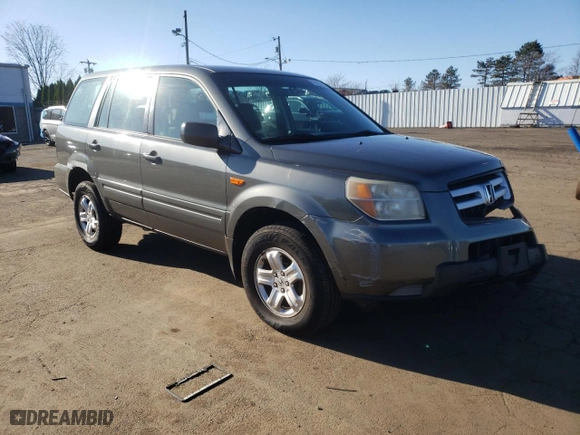 2007 Honda Pilot LX with VIN 2HKYF18157H521023, listed as a Copart auction lot 50162135 with 230,042 mi miles and Salvage Title. Bid and sale history available at carsss.com. Image 4.