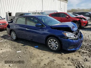 2018 Nissan Sentra SV with VIN 3N1AB7AP5JL656317, listed as a Copart auction lot 53551205 with 83,292 mi miles and Salvage Title. Bid and sale history available at carsss.com. Image 4.