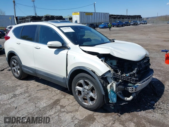 2018 Honda CR-V EX-L with VIN 2HKRW2H82JH609039, listed as a IAAI auction lot 42001550 with 1 mi miles. Bid and sale history available at carsss.com. Image 1.