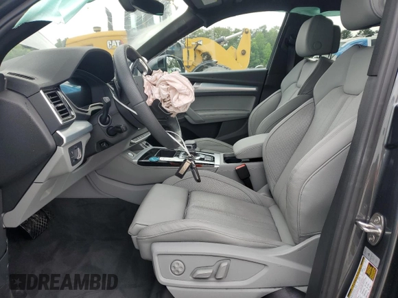 2024 Audi Q5 S line Premium Plus with VIN WA1EAAFY2R2145381, listed as a Copart auction lot 55919225 with Not provided miles and Salvage title. Bid and sale history available at DreamBid. Image 7.