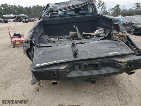 2013 GMC Sierra 1500 SLT with VIN 3GTP2WE23DG137361, listed as a Copart auction lot 45610615 with 0 mi miles and Salvage Title. Bid and sale history available at carsss.com. Image 6.