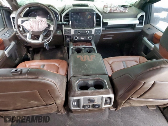 2022 Ford F-250 XL with VIN 1FT7W2BT1NED21300, listed as a Copart auction lot 58690815 with Not provided miles and Salvage title. Bid and sale history available at DreamBid. Image 8.