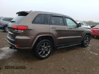 2021 Jeep Grand Cherokee 80th Anniversary with VIN 1C4RJFBG6MC583471, listed as a Copart auction lot 53043325 with 117,046 mi miles and Salvage Title. Bid and sale history available at DreamBid. Image 3.