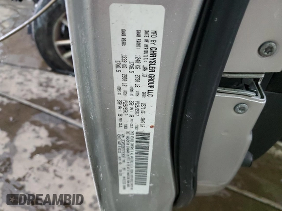 2013 Dodge Journey SXT with VIN 3C4PDCBB7DT618167, listed as a Copart auction lot 45284625 with 188,534 mi miles and Salvage Title. Bid and sale history available at carsss.com. Image 12.