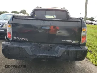 2010 Honda Ridgeline RTL with VIN 5FPYK1F5XAB010390, listed as a Copart auction lot 75039634 with 0 mi miles and Salvage Title. Bid and sale history available at carsss.com. Image 6.