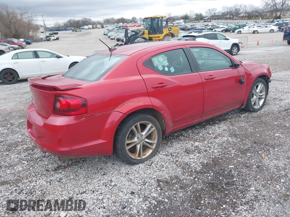 2014 Dodge Avenger SE with VIN 1C3CDZAB0EN220002, listed as a IAAI auction lot 41719914 with 165,330 mi miles and . Bid and sale history available at DreamBid. Image 4.