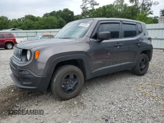 2018 Jeep Renegade Sport z VIN ZACCJBAB2JPJ55339, wystawiony jako Copart lot #57557305 z przebiegiem 60 090 mil mil oraz Szkoda całkowita • Salvage title. Historia ofert i sprzedaży dostępna na DreamBid. Obrazek 1.