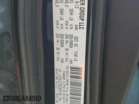 2013 Dodge Durango R/T с VIN 1C4SDJCT6DC697199, выставлен на аукционе Copart как лот 63820205 с пробегом 193 738 миль миль и Чистый • Clean title. История ставок и продаж доступна на DreamBid. Изображение 13.