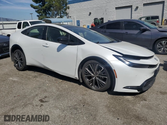 2024 Toyota Prius LE with VIN JTDACAAUXR3026703, listed as a Copart auction lot 50629445 with Not Provided miles and Salvage Title. Bid and sale history available at DreamBid. Image 4.