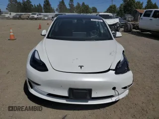 2023 Tesla Model 3 with VIN 5YJ3E1EA0PF623233, listed as a Copart auction lot 55781355 with 26,301 mi miles and Salvage title. Bid and sale history available at DreamBid. Image 5.