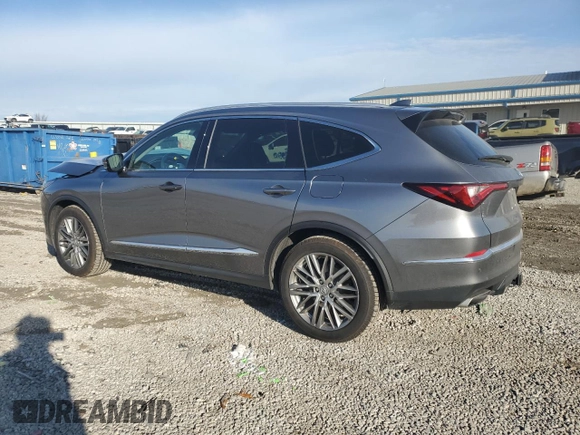 2022 Acura MDX w/Advance Package with VIN 5J8YE1H88NL003790, listed as a Copart auction lot 46874405 with 80,621 mi miles and Salvage Title. Bid and sale history available at carsss.com. Image 2.