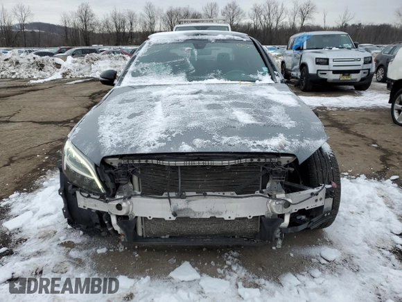 2019 Mercedes-Benz C 300 with VIN WDDWF8EB3KR505178, listed as a Copart auction lot 43122465 with 76,570 mi miles and Salvage title. Bid and sale history available at DreamBid. Image 5.