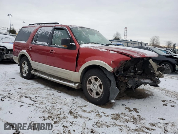 2006 Ford Expedition Eddie Bauer with VIN 1FMFU18516LA48596, listed as a Copart auction lot 89059325 with Not provided miles and Salvage title. Bid and sale history available at DreamBid. Image 4.