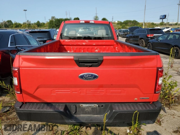 2018 Ford F-150 XL with VIN 1FTMF1EP9JKD31127, listed as a Copart auction lot 69008354 with 185,772 mi miles and Clean title. Bid and sale history available at DreamBid. Image 6.