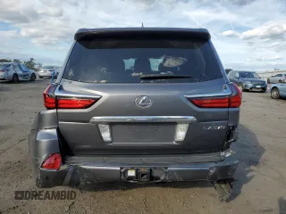 2017 Lexus LX with VIN JTJHY7AX9H4232274, listed as a Copart auction lot 75813464 with 51,256 mi miles and Salvage Title. Bid and sale history available at carsss.com. Image 6.