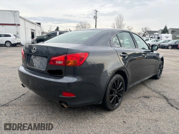 2006 Lexus IS 250 with VIN JTHCK262062006386, listed as a Copart auction lot 52054335 with 194,983 mi miles and Clean Title. Bid and sale history available at DreamBid. Image 4.