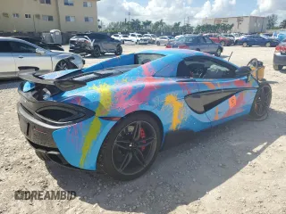2019 McLaren 570S z VIN SBM13FAA9KW006456, wystawiony jako Copart lot #77400754 z przebiegiem Nie podano mil oraz Nie do naprawy. Historia ofert i sprzedaży dostępna na DreamBid. Obrazek 3.