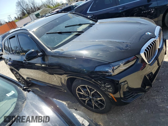 2022 BMW X3 xDrive30i with VIN 5UX53DP06N9M96658, listed as a Copart auction lot 48069574 with Not Provided miles and Salvage Title. Bid and sale history available at DreamBid. Image 4.