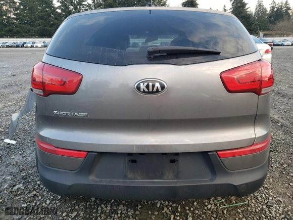 2016 Kia Sportage LX with VIN KNDPB3ACXG7880726, listed as a Copart auction lot 89139235 with 47,344 mi miles and Salvage Title. Bid and sale history available at carsss.com. Image 6.