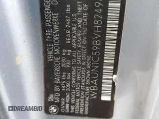 2011 BMW 1 Series 128i with VIN WBAUN1C59BVH82496, listed as a Copart auction lot 83407084 with 123,160 mi miles and Salvage Title. Bid and sale history available at carsss.com. Image 12.