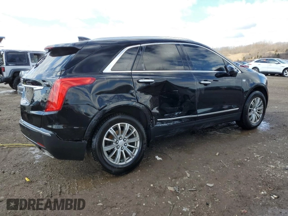 2017 Cadillac XT5 Luxury AWD with VIN 1GYKNDRSXHZ230720, listed as a Copart auction lot 49722095 with 108,972 mi miles and Salvage Title. Bid and sale history available at DreamBid. Image 3.