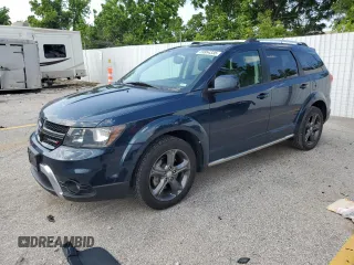 2015 Dodge Journey Crossroad with VIN 3C4PDCGGXFT525666, listed as a Copart auction lot 59954335 with 104,862 mi miles and Salvage title. Bid and sale history available at DreamBid. Image 1.