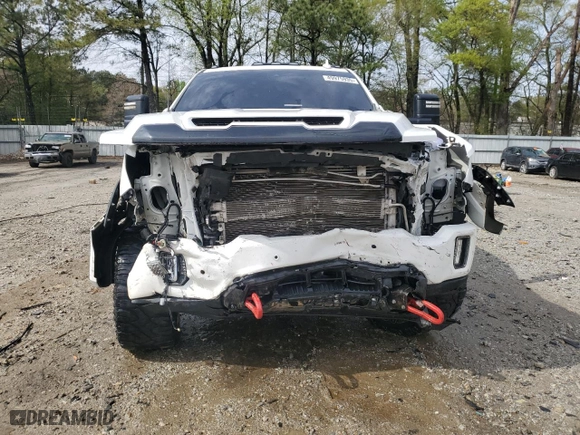 2021 GMC Sierra 2500HD AT4 with VIN 1GT49PEY4MF151246, listed as a Copart auction lot 49975935 with 71,458 mi miles and Salvage Title. Bid and sale history available at carsss.com. Image 5.
