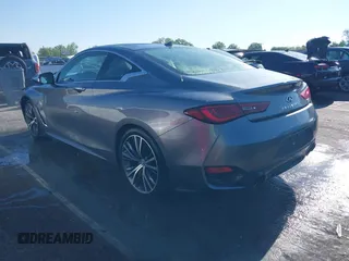 2018 Infiniti Q60 Luxe with VIN JN1CV7EK5JM200189, listed as a IAAI auction lot 41984637 with 77,315 mi miles and . Bid and sale history available at carsss.com. Image 3.
