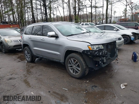 2017 Jeep Grand Cherokee Limited with VIN 1C4RJFBG0HC615787, listed as a IAAI auction lot 41780723 with 142,276 mi miles. Bid and sale history available at carsss.com. Image 1.