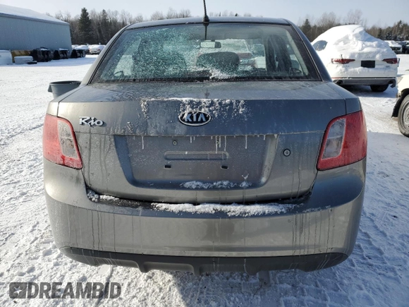 2011 Kia Rio with VIN KNADH4B32B6915325, listed as a Copart auction lot 86824074 with 167,410 mi miles and Salvage Title. Bid and sale history available at DreamBid. Image 6.