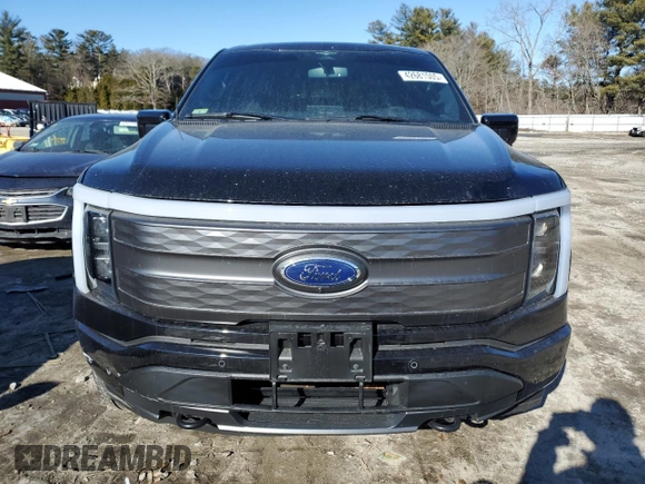 2023 Ford F-150 Lightning Pro with VIN 1FTVW1EL8PWG53681, listed as a Copart auction lot 42681505 with 7,570 mi miles and Salvage Title. Bid and sale history available at DreamBid. Image 5.
