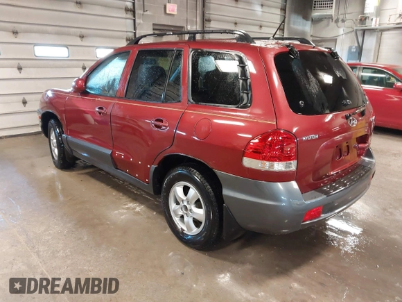 2005 Hyundai Santa Fe GLS with VIN KM8SC13D45U968781, listed as a IAAI auction lot 41736801 with 182,976 mi miles. Bid and sale history available at carsss.com. Image 3.