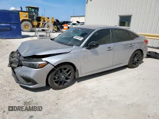 2024 Honda Civic Sedan Sport with VIN 2HGFE2F52RH576581, listed as a Copart auction lot 50894345 with 7,495 mi miles and Salvage Title. Bid and sale history available at carsss.com. Image 1.
