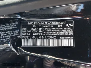 2015 Mercedes-Benz CLA-Class CLA 250 with VIN WDDSJ4GB9FN172842, listed as a IAAI auction lot 41651843 with 118,157 mi miles. Bid and sale history available at carsss.com. Image 9.
